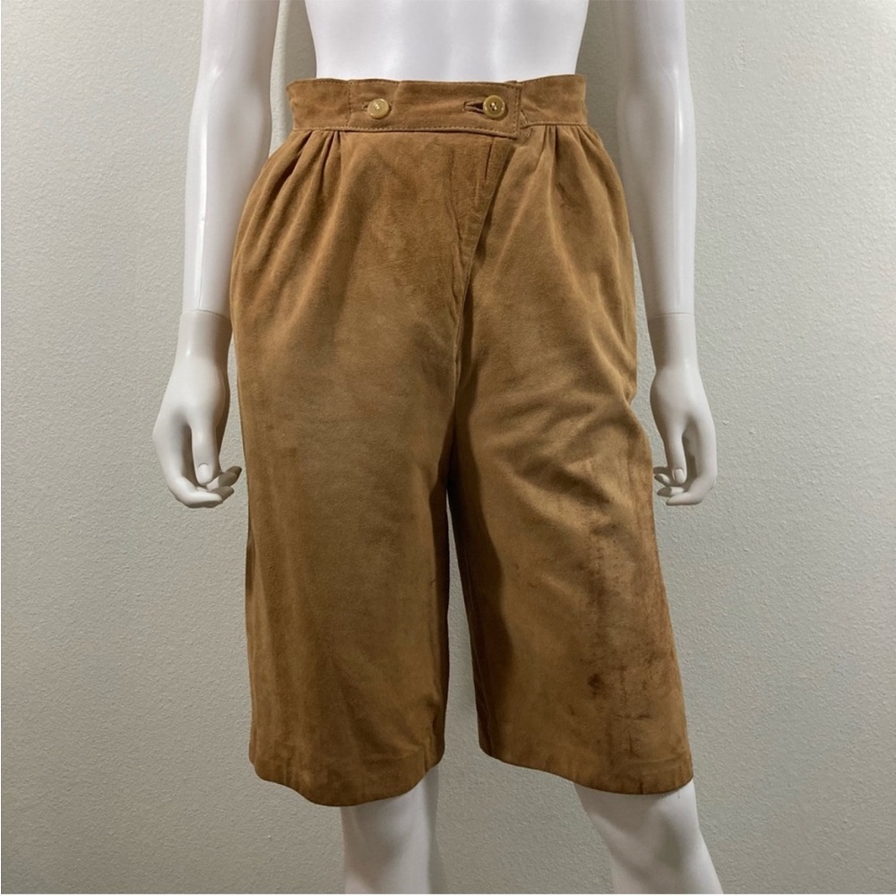 Vintage ❤️ 1990’s Soft Chamois Suede knee length Shorts